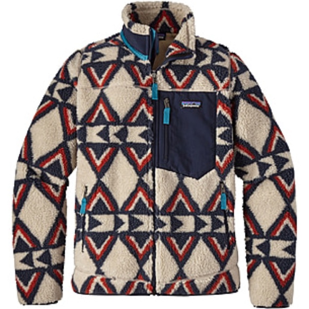 Patagonia vintage retro brass hawk Sherpa Jacket